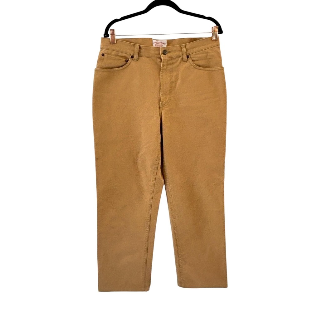 Filson Tin Cloth Canvas Work Pants Mens 34x30 (Fits 34x28) Tan Dry Finish